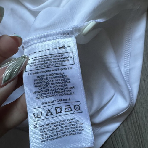 Adidas Response tennis polo shirt like new, white, size S