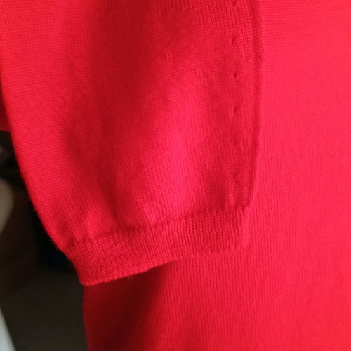 Maria di Ripabianca red cardigan 100% virgin wool like new