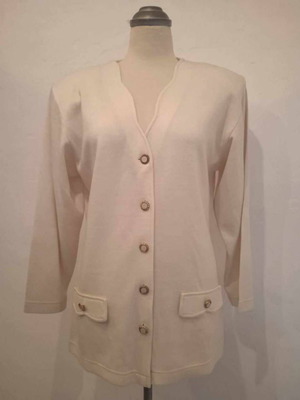 Vintage acrylic cardigan 80s new size M