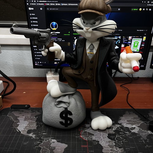 Bugs Bunny Mafia Style Figure 50cm New