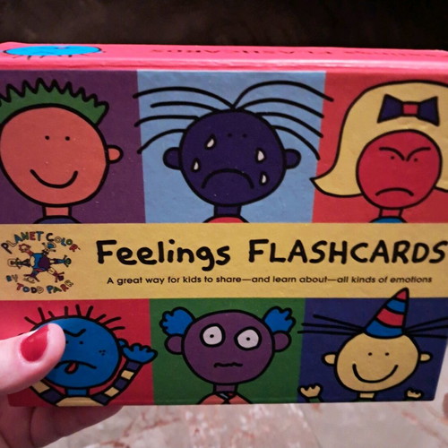 Flashcards memory game for feelings in English like new