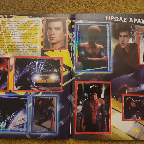 The Amazing Spiderman sticker album used, Greek edition