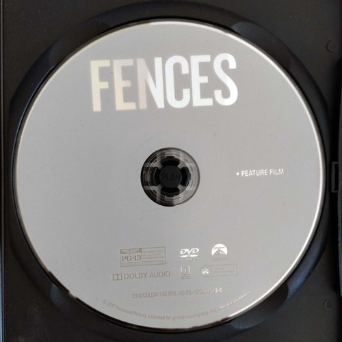 Fences DVD like new without Greek subtitles