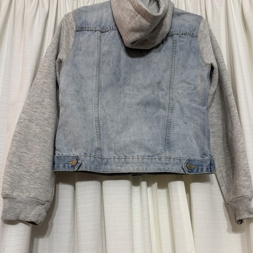 Jean jacket with fabric sleeves Tally Weijl size 38 like new