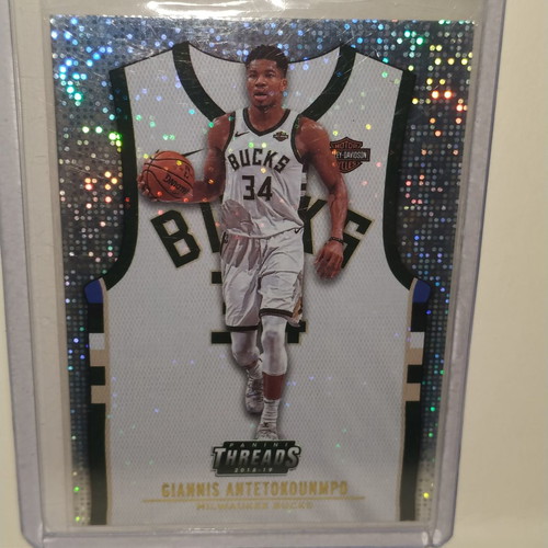 Giannis Antetokounmpo 2018 Panini Threads NBA & SP Dazzle like new, set of 3 cards