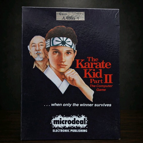 The Karate Kid Part II Commodore Amiga game used, complete