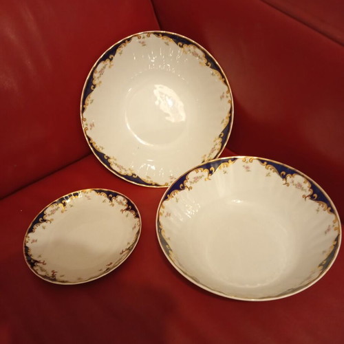 Wunsiedel Bavaria Porcelain 60-piece serving set new with gold