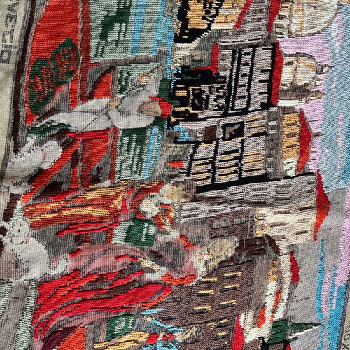Embroidery used for frame with Venice theme