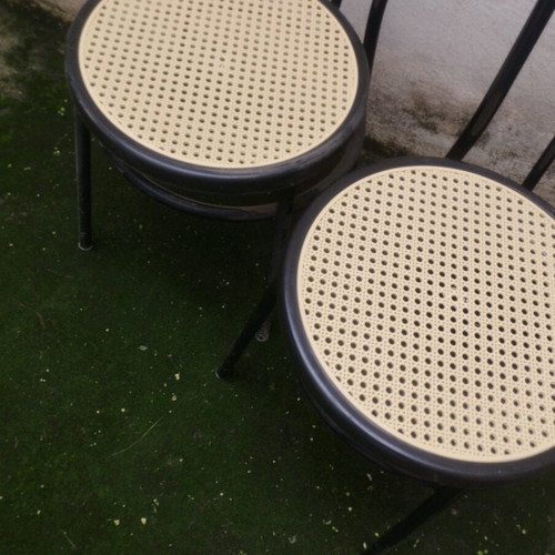 Viennese chairs with cane like new, set of 2 pieces