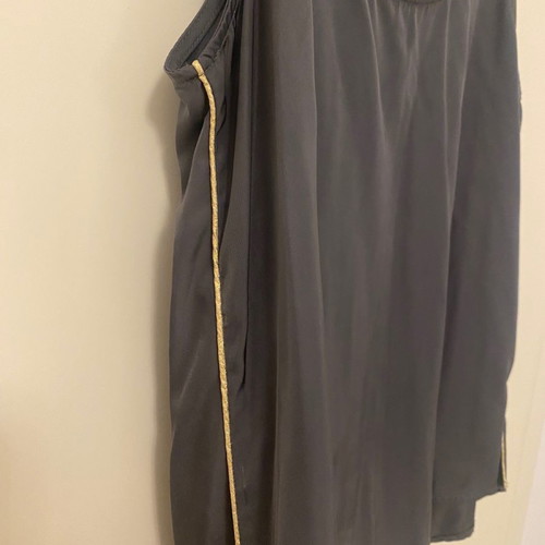 Nema blouse grey with gold detail new, unworn