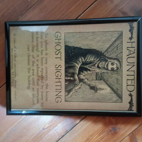 Horror ink art with frame new, A4 size