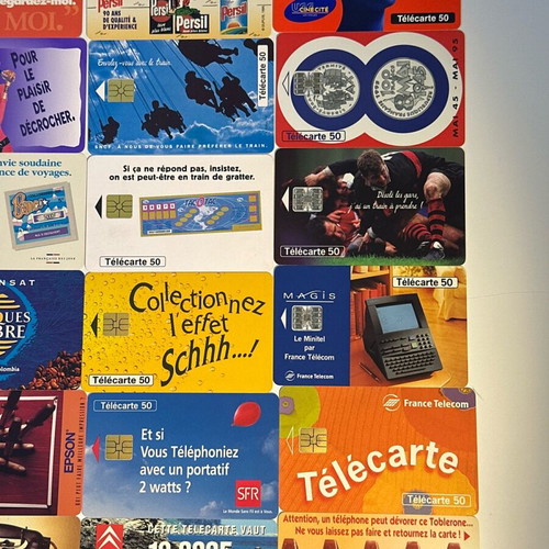 French phone cards like new, pack of 23 pieces 1994-6