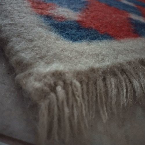Handmade velentza new with red, white and blue patterns 2.06x2.43