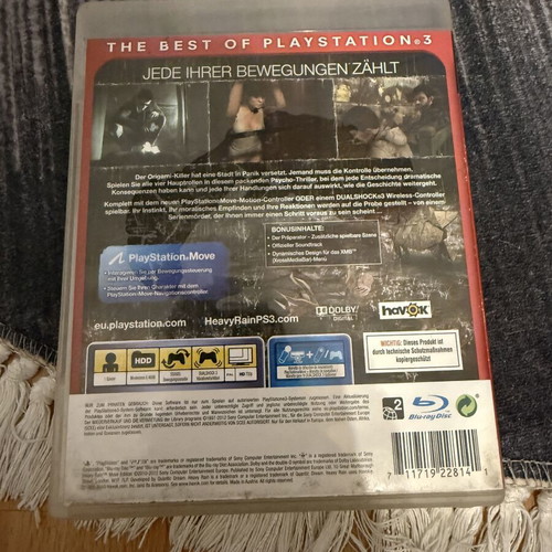 Heavy Rain PS3 game used, German cover