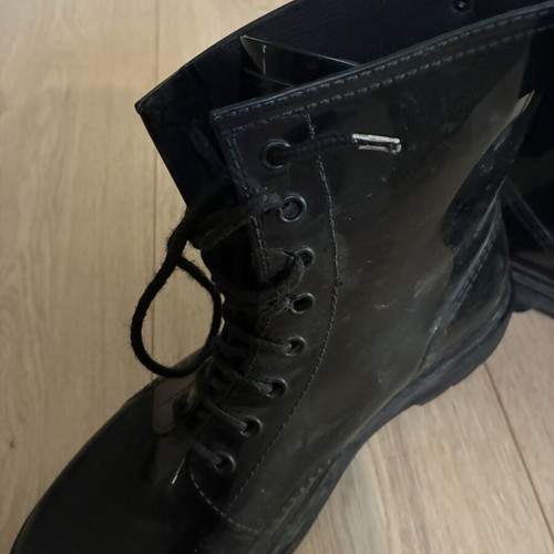 Red Valentino rubber ankle boots used, size 40, black