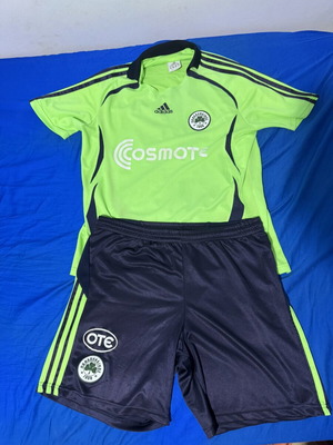 Panathinaikos Official Football Jersey and Shorts 2006-2007 Used Size L