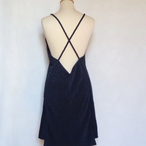 Carlo Pignatelli Black Dress with Open Back New