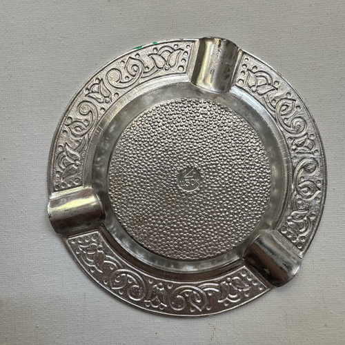 Set of 3 Soviet Vintage Melchior Ashtrays with Cloisonné Enamel