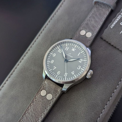 Laco Augsburg Grau 39 Automatic Watch new