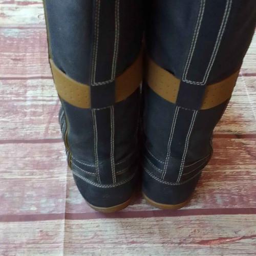 Women's leather motorcycle boots used, size 37