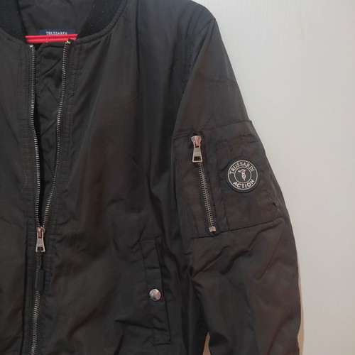 Trussardi women's jacket used, size S/M, black