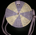 Bag to Bag γυναικεία τσάντα ώμου στρογγυλή καινούργια, μωβ-μπεζ