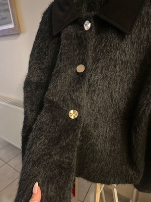 Kate London Short Jacket New Black with Gold Buttons