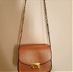  Τσάντα σε ροζ-χρυσό απόχρωση