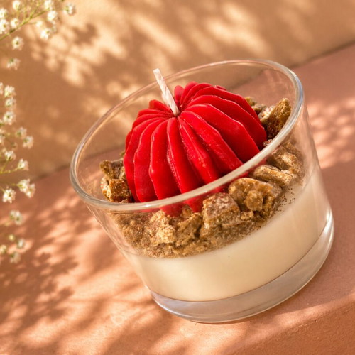 Handmade soy candle cactus scented