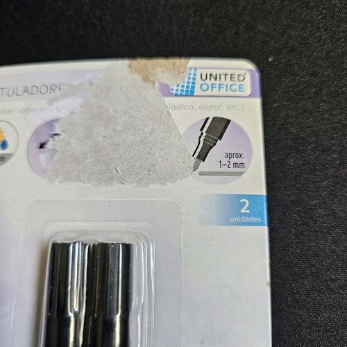 Metallic markers set of 2 sealed, United Office
