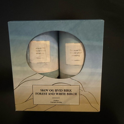 Scented candles new, forest and white birch aroma
