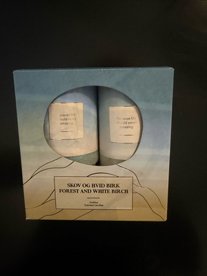 Scented candles new, forest and white birch aroma