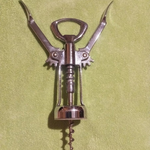 Classic metal corkscrew like new with double lever