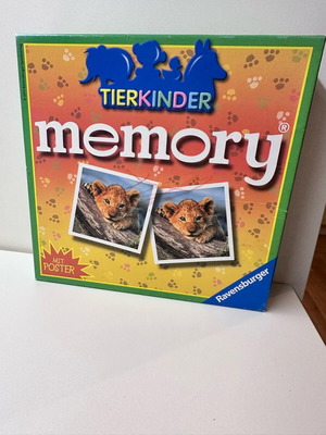 Memory cards used with animal images memory game