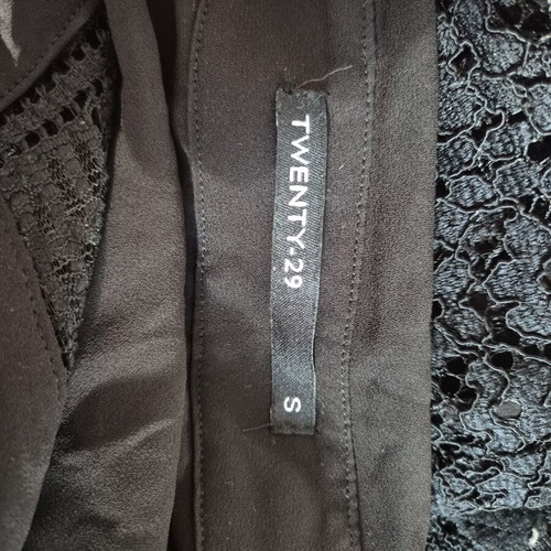 Twenty 29 black shirt dress size S like new with lace details