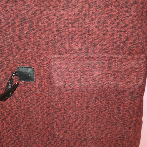 Girls' coat 13-14 years like new, red and black