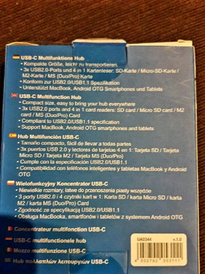 LogiLink USB 2.0 Hub 3 Θυρών με Σύνδεση USB-C