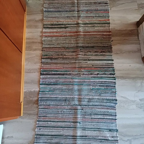 Woven kilim like new, rag rug 0.62x1.50