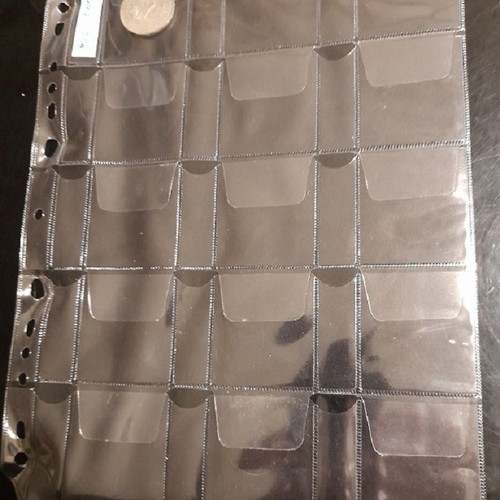 A4 coin holder with 15 slots and label pocket, new sealed sets of 5