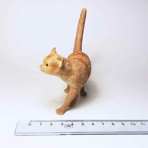 Cat plastic figure used, toy animal cat