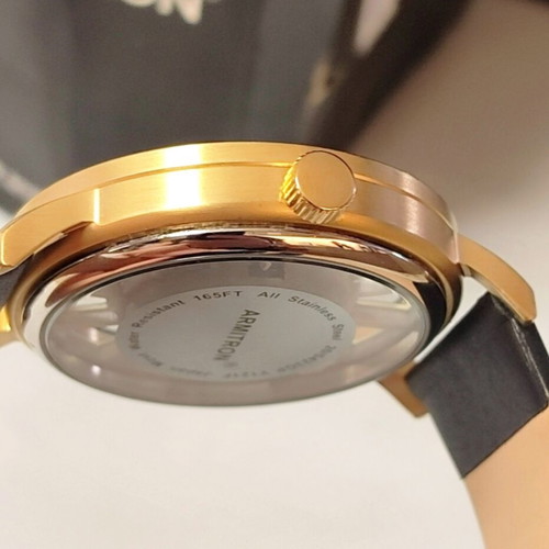 Armitron Transparent Dial 20/5423 wristwatch, gold black