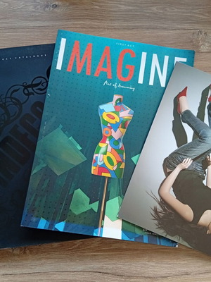 Imagine catalogs like new, set of 3 pieces
