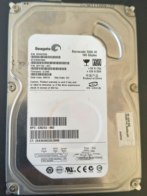 4 μηχανικοί σκληροί δίσκοι SATA 160GB, άριστη κατάσταση