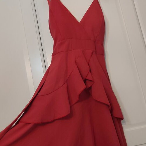 Mini dress coral color size Small like new