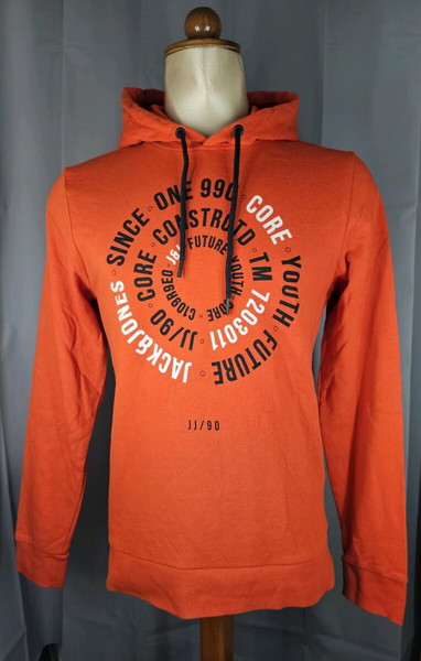 Hoodie JACK & JONES core orange