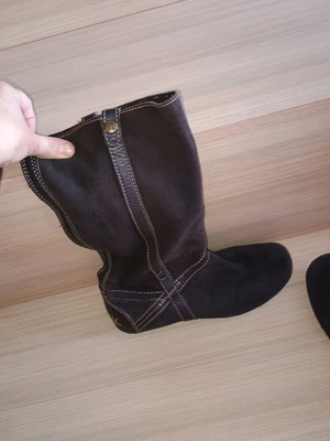 Replay leather boots size 38 like new, vintage design brown