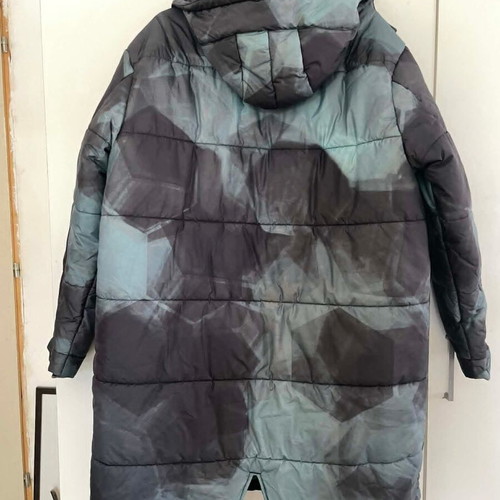 Fred Perry men's parka jacket like new, blue and green, size L