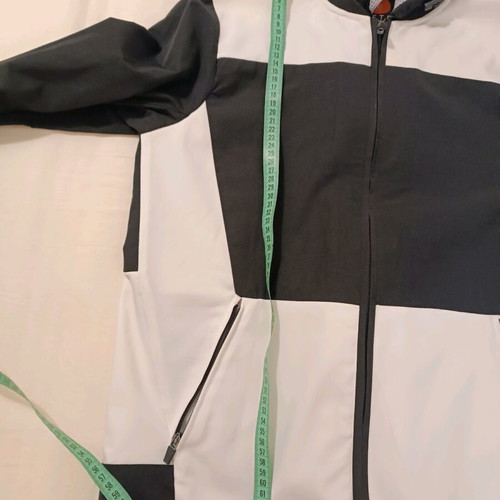 Men's MFTD windbreaker black-white like new, size S/2