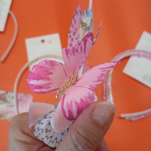 Hairbands new with tags, set of six with free hairbrush