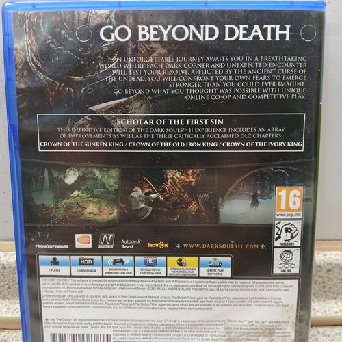 Dark Souls 2 Scholar of the First Sin PS4 game used
